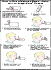 Thumbnail image of: How to Use a Metered-Dose Inhaler with a Collapsible Bag Spacer: Illustration